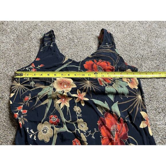 Vintage 90s Dressing Clio Floral Print Maxi Dress Cottagecore USA Medium - Picture 6 of 6